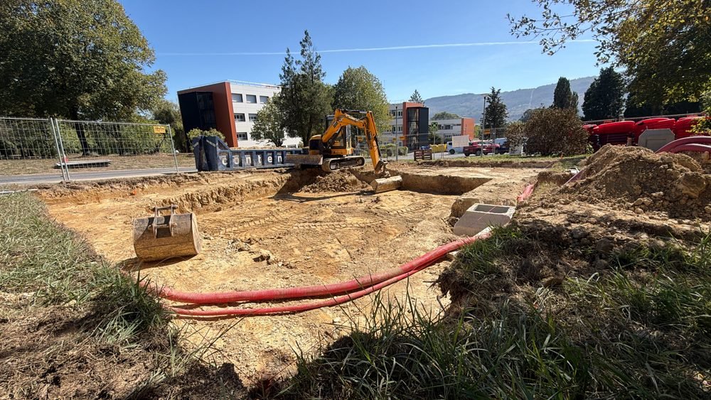 Vaciado con tubos corrugados para acometidas y arqueta